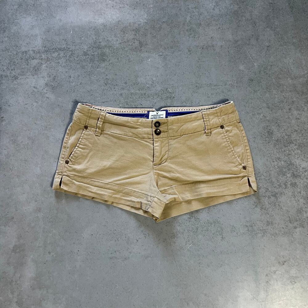 American Eagle Outfitters Micro Shorts Women's Size 4 Favorite Khaki